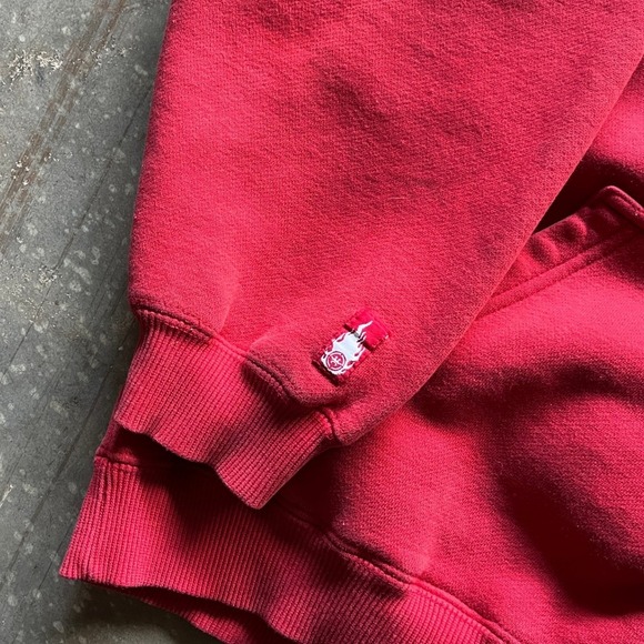 Y2K JNCO JEANS Red Bulldog Graphic Hoodie Pullover Men's Size Large FITS SMALL! - Picture 7 of 9